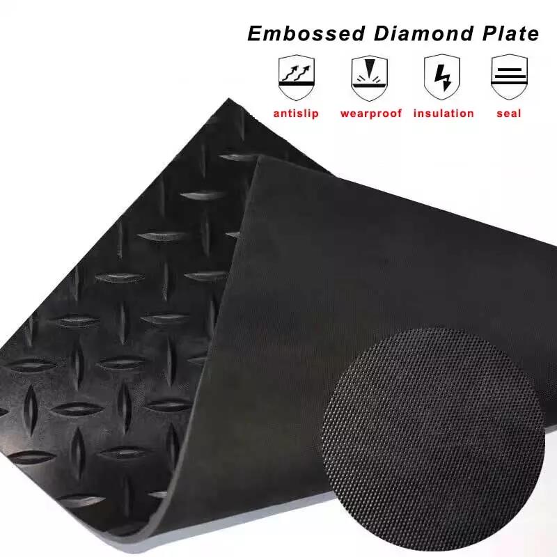 Anti Slip Diamond shaped shape Rubber Floor Mat